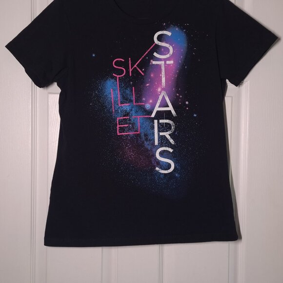 Skillet: Stars USED Women's Fitted Shirt (M, Black, Christian Rock) - Picture 6 of 7